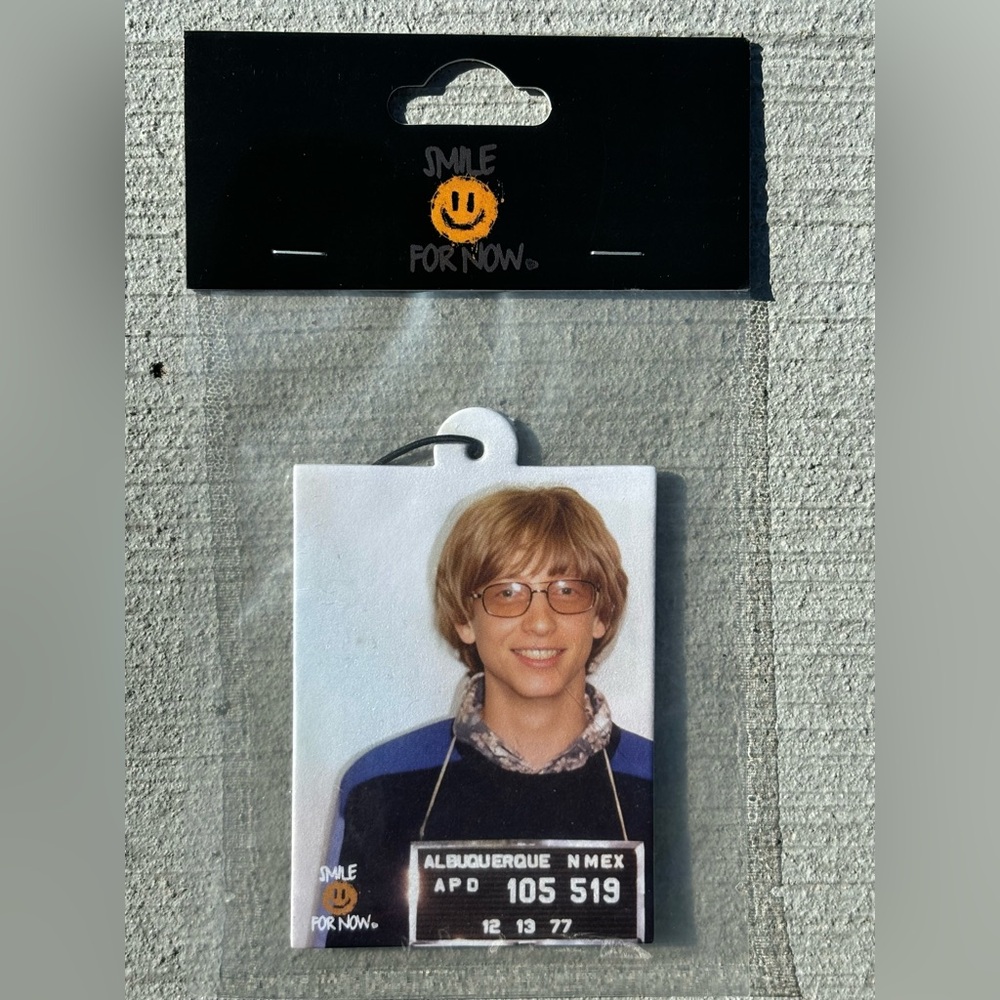Air Freshener - Bill Gates mugshot